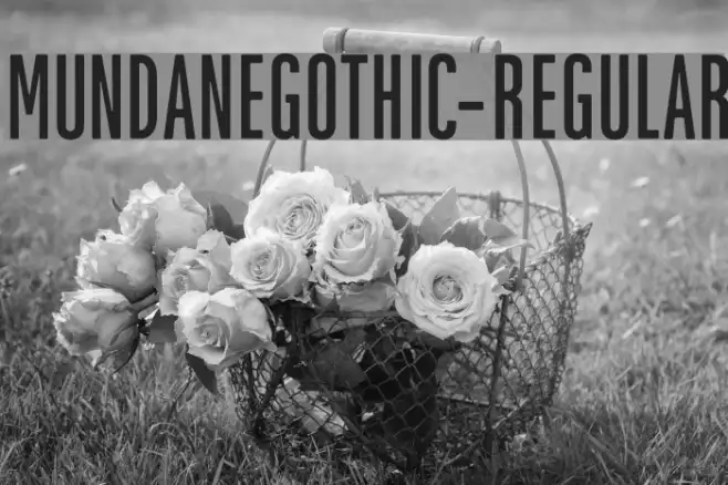 MundaneGothic-Regular Example 1