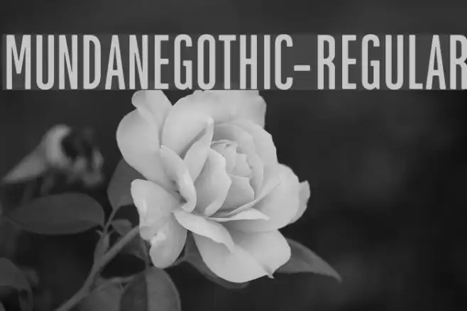 MundaneGothic-Regular Example 3