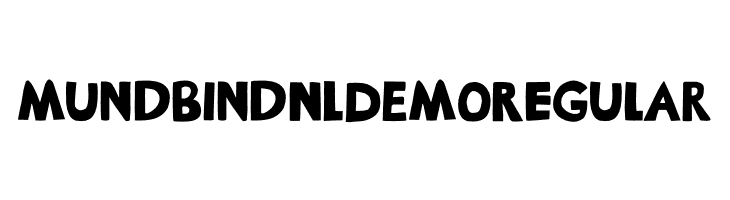 Mundbind NL DEMO Regular  les polices de caractères gratuit tlcharger