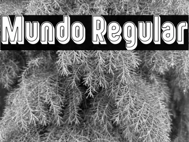 Mundo Regular Font examples