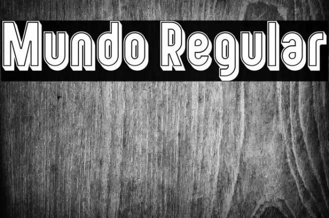 Mundo Regular Font examples