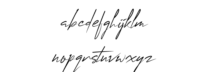 MungSignature Font LOWERCASE