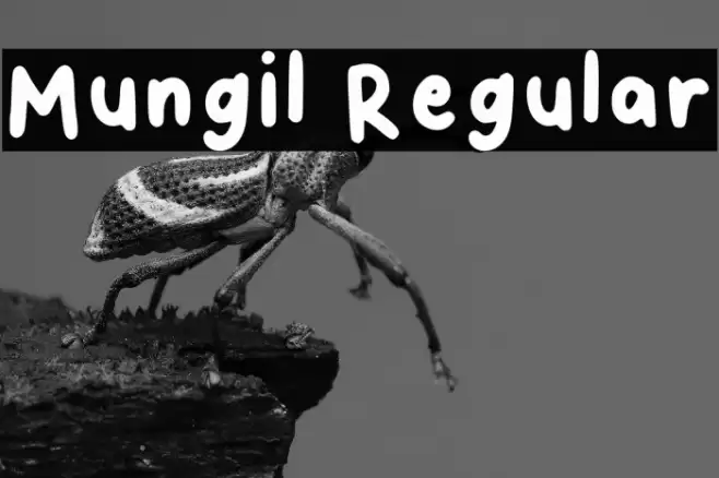 Mungil Regular Font examples