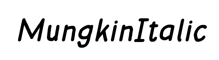 Mungkin Italic  フリーフォントのダウンロード
