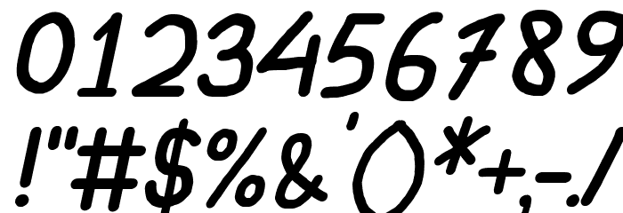 Mungkin Italic Font OTHER CHARS