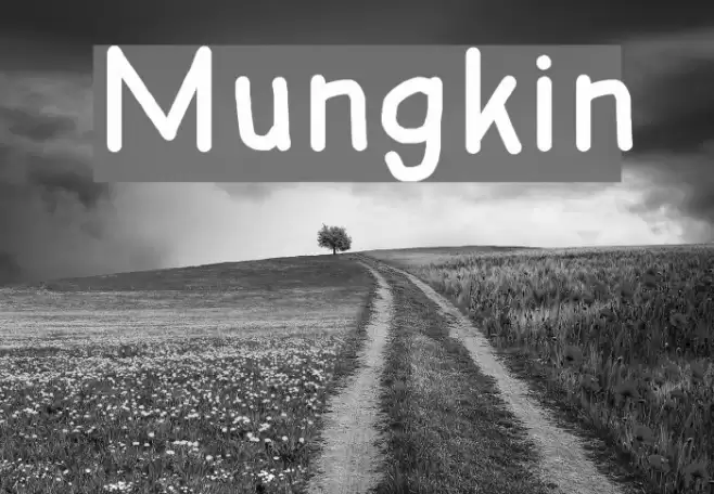 Mungkin Font examples