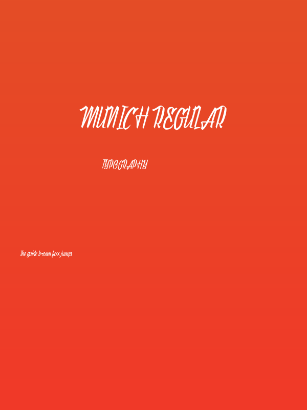 Munich Regular Poster