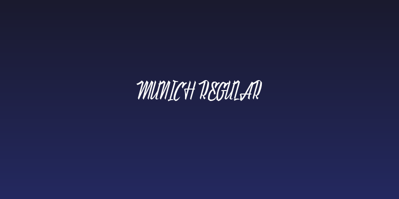 Munich Regular Social Header
