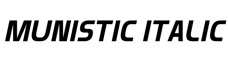 Munistic Italic Font