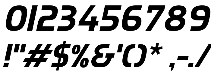 Munistic Italic Font Alte caractere