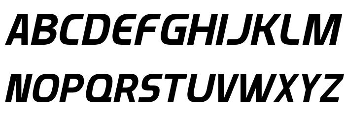Munistic Italic Font LOWERCASE