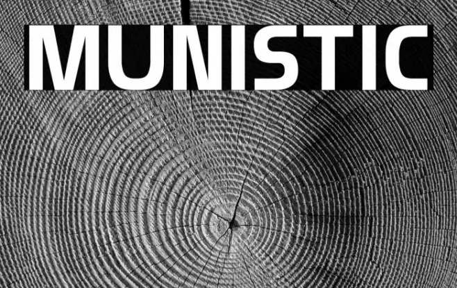 Munistic Font examples