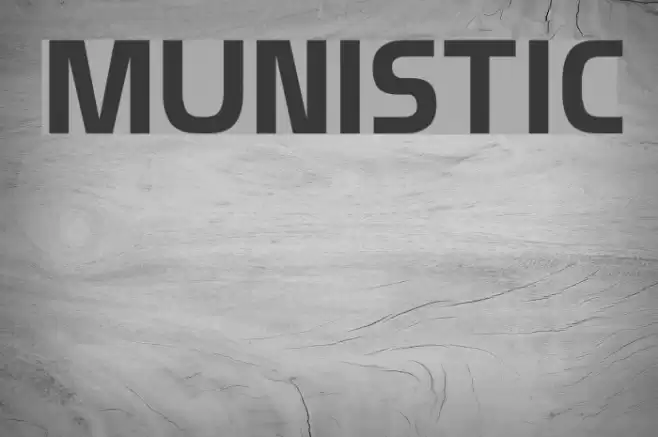 Munistic Font examples