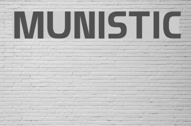 Munistic Font examples