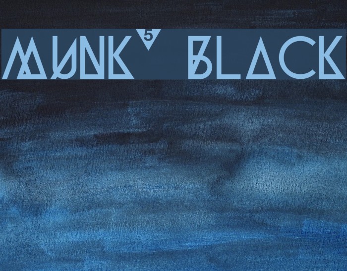 Munk5 Black Font examples