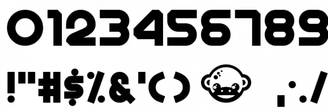 Munkeyshine Font OTHER CHARS