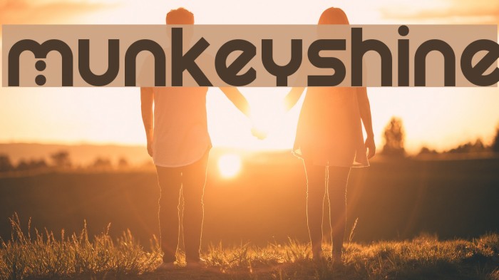 Munkeyshine Шрифта examples