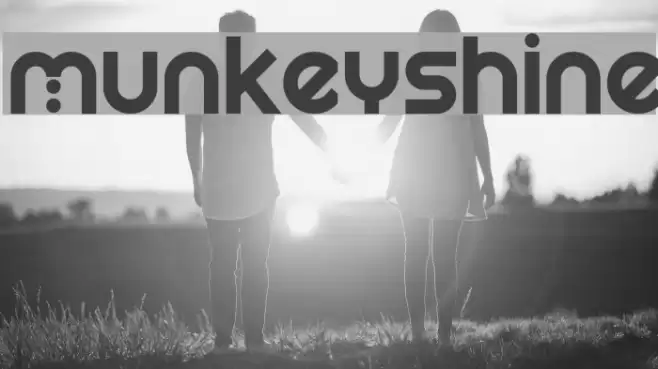 Munkeyshine Font examples