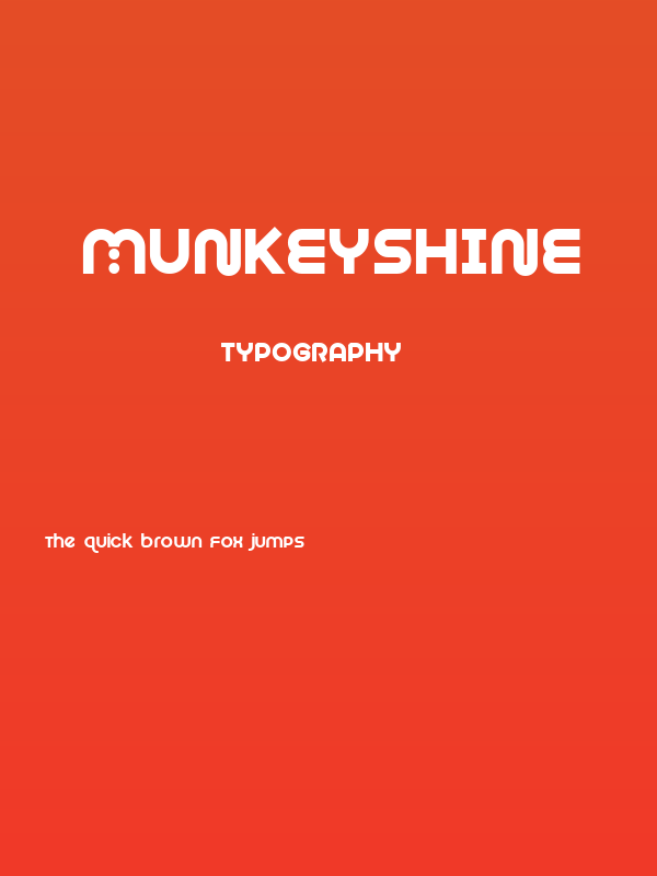 Munkeyshine Poster