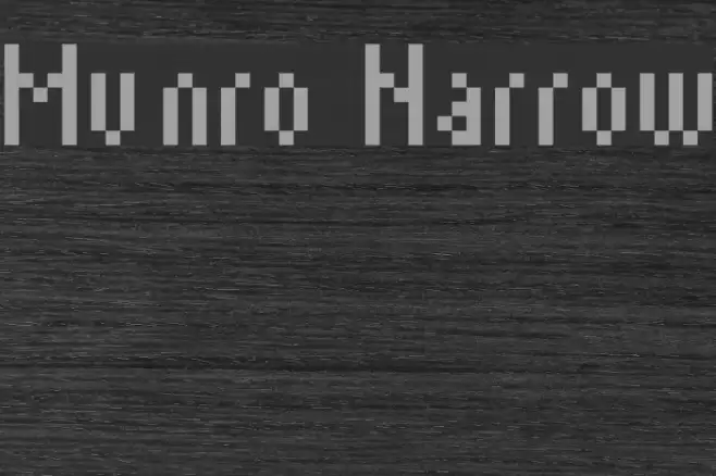 Munro Narrow Font examples
