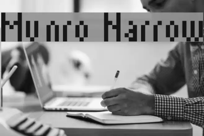 Munro Narrow Font examples