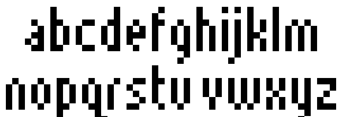 Munro Narrow Font LOWERCASE