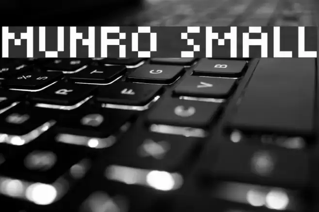Munro Small फ़ॉन्ट examples