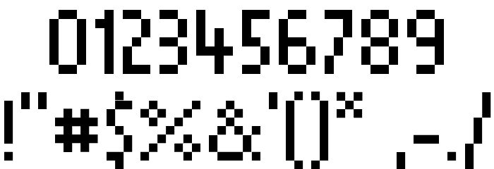 Munro Font OTHER CHARS