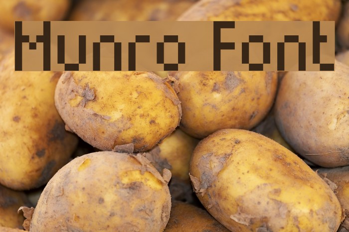 Munro Font examples