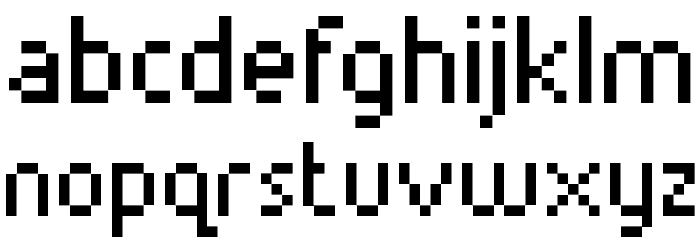 Munro Font LOWERCASE