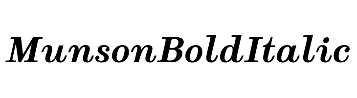 Munson Bold Italic  Descarca Fonturi Gratis