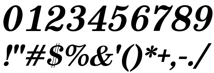 Munson Bold Italic Font OTHER CHARS