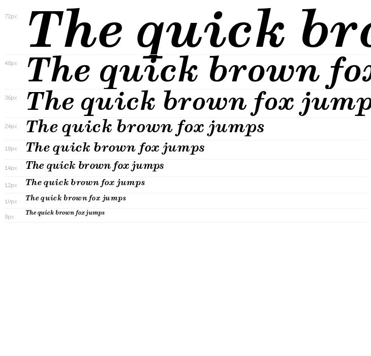 Munson Bold Italic Waterfall