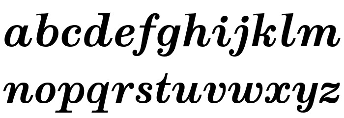 Munson Bold Italic Font LOWERCASE