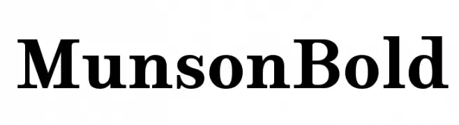 Munson Bold  Frei Schriftart Herunterladen