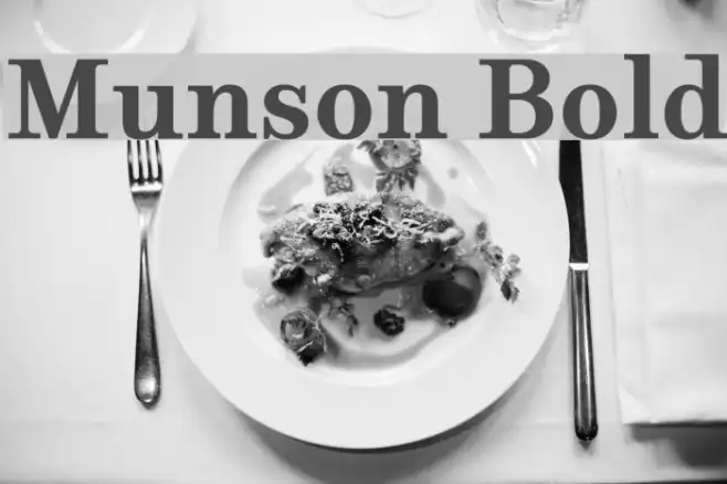 Munson Bold Example 1