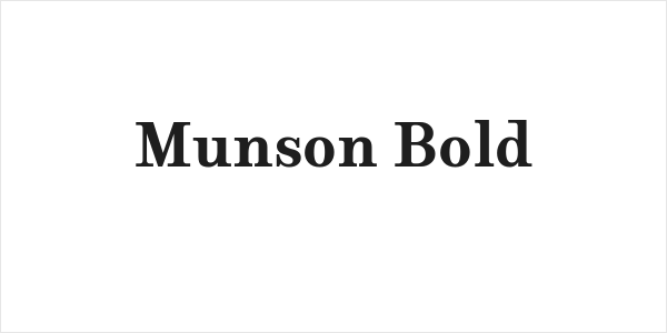 Munson Bold Logo