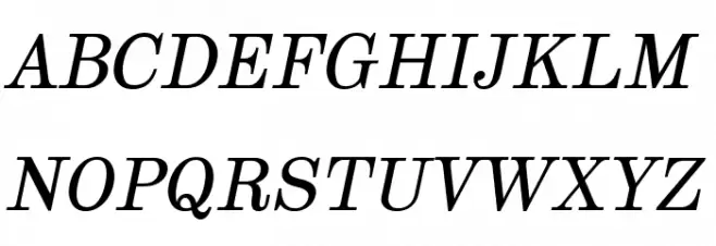 Munson Italic Caratteri MAIUSCOLE