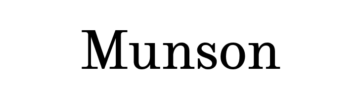 Munson Font