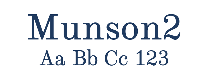 Munson2 Font Preview