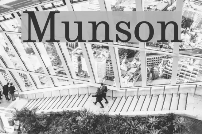 Munson Font examples