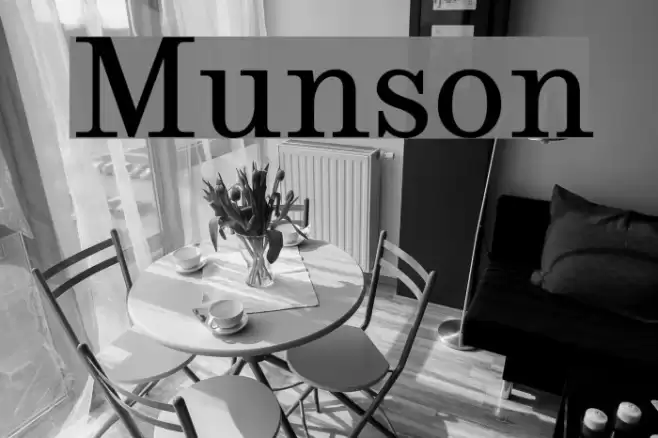 Munson Font examples