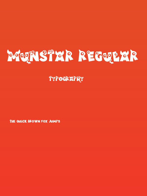 Munstar Regular Poster