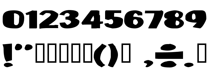 Munster Bash Font OTHER CHARS