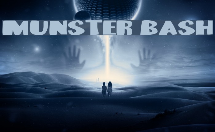 Munster Bash Font examples