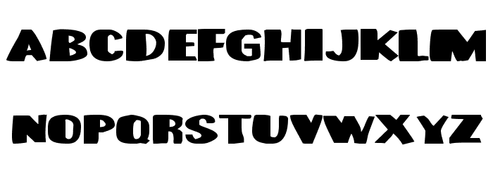 Munster Bash Font LOWERCASE