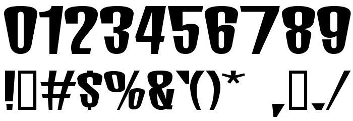 MunsterMash Bold Font OTHER CHARS