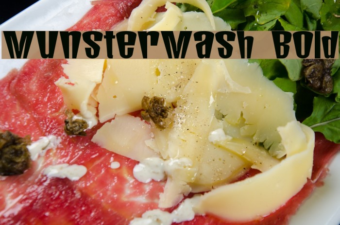 MunsterMash Bold Font examples