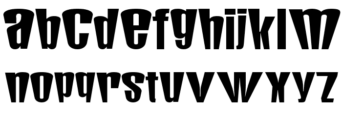 MunsterMash Bold Font LOWERCASE