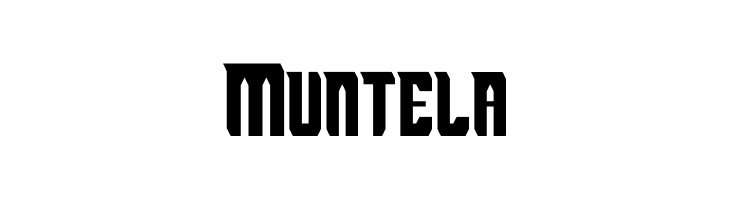 Muntela  フリーフォントのダウンロード